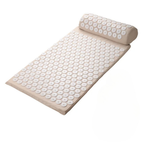 Tapis d'acupression champ de fleurs pour la détente, blanc