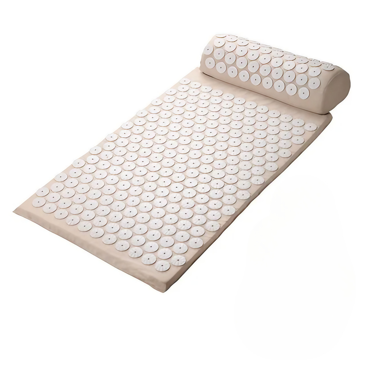 Tapis d'acupression champ de fleurs pour la détente, blanc