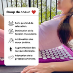 Tapis d'acupression champ de fleurs pour la détente
