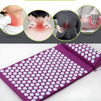 Tapis d'acupression champ de fleurs pour la détente, violet