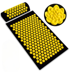 Tapis d'acupression champ de fleurs pour la détente, jaune