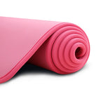 Tapis de yoga épais 10 mm antidérapant, 183 x 61 cm, rose