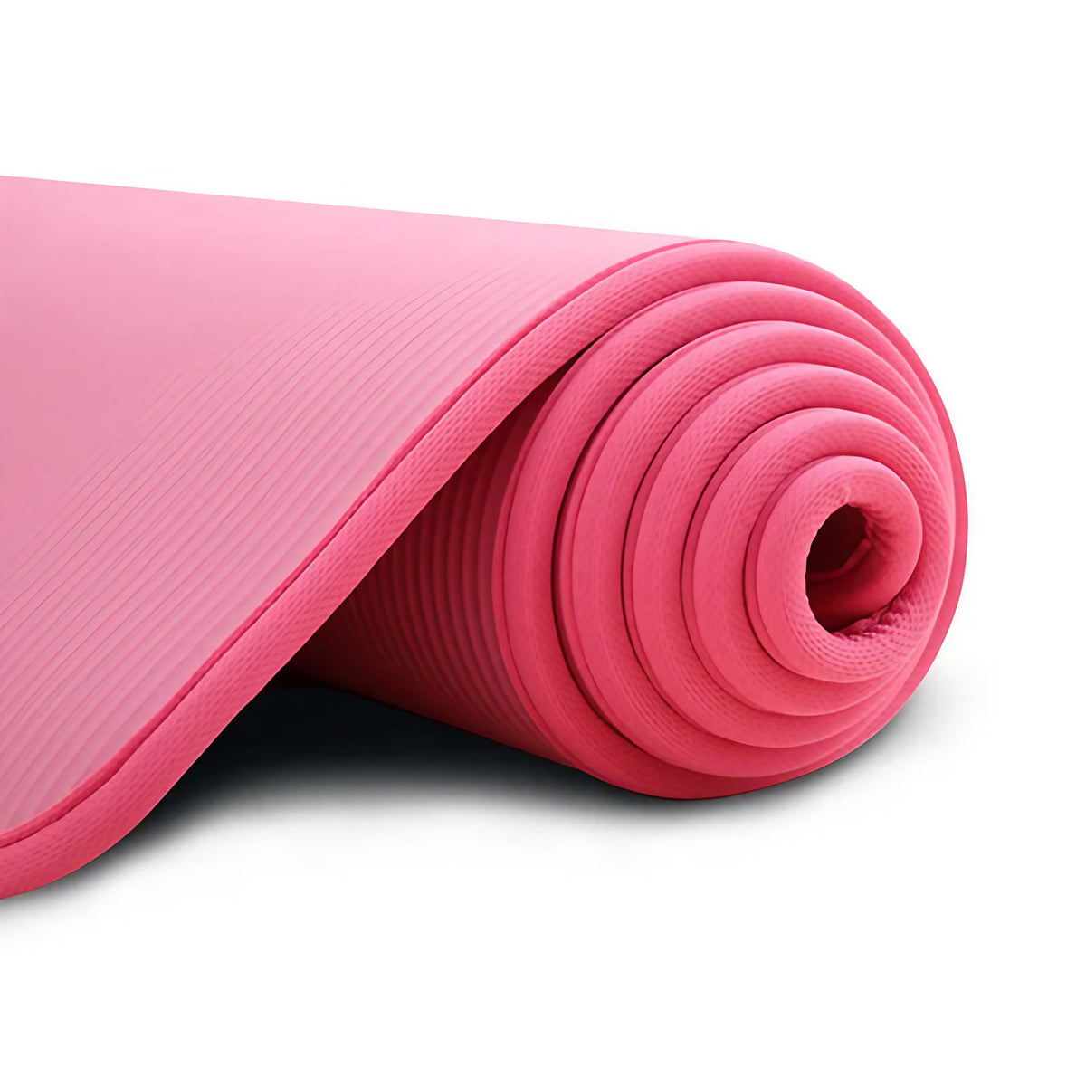 Tapis de yoga épais 10 mm antidérapant, 183 x 61 cm, rose