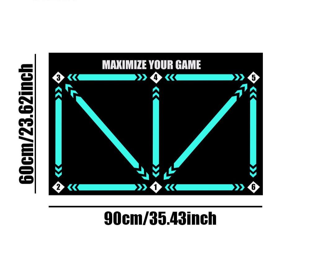 Tapis d'entraînement de football antidérapant, 40 x 60 ou 50 x 80 cm