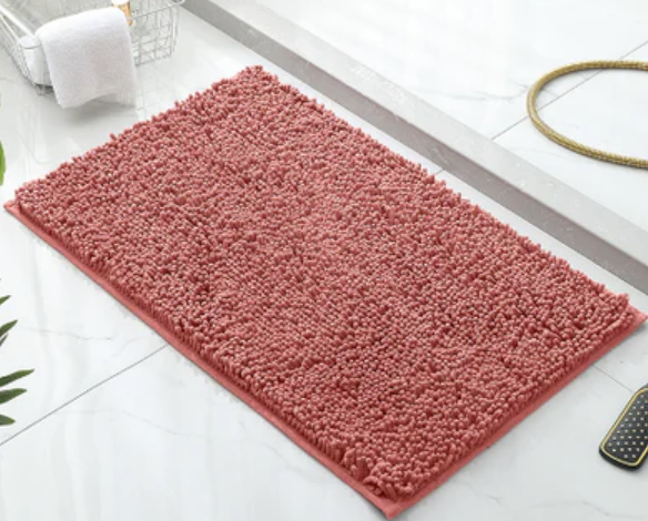 Tapis absorbant pour chien en microfibre, lavable, trois tailles, rose