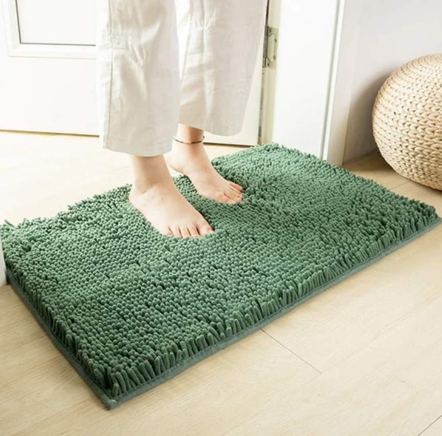 Tapis absorbant pour chien en microfibre, lavable, trois tailles, vert