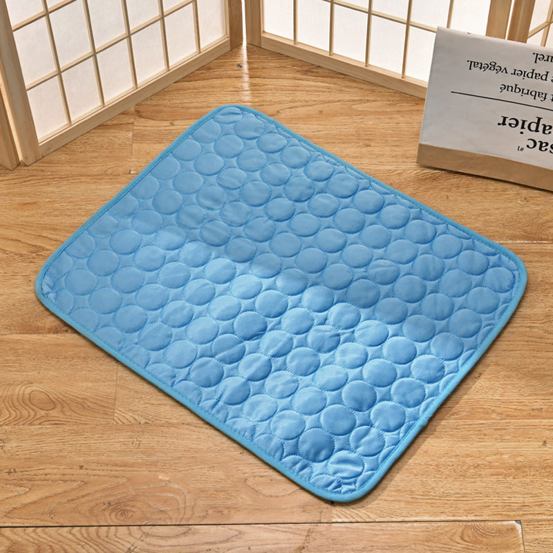 Tapis rafraîchissant pour chien et chat, au gel, sans congélation, bleu foncé