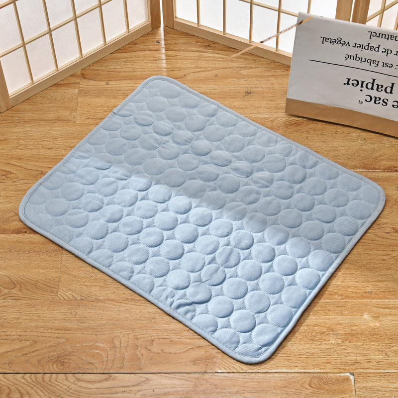 Tapis rafraîchissant pour chien et chat, au gel, sans congélation, bleu clair