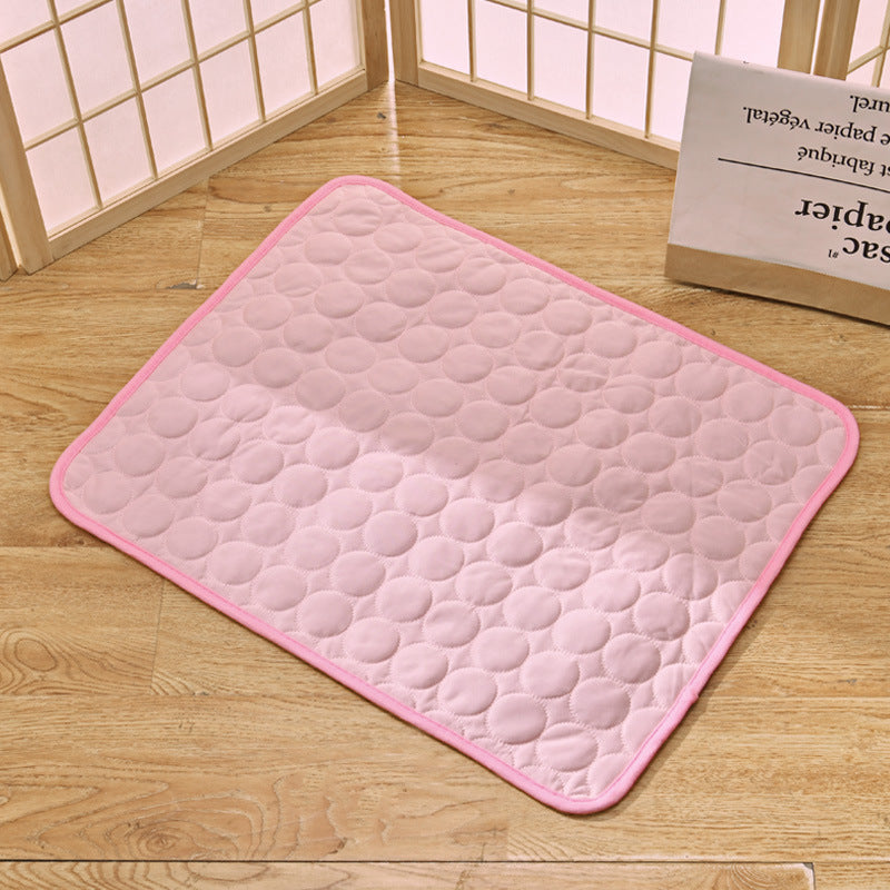Tapis rafraîchissant pour chien et chat, au gel, sans congélation, rose