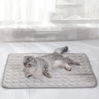 Tapis rafraîchissant pour chat, quatre tailles, quatre coloris, gris
