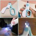 Coupe-griffes pour chat à lumière LED et verrou