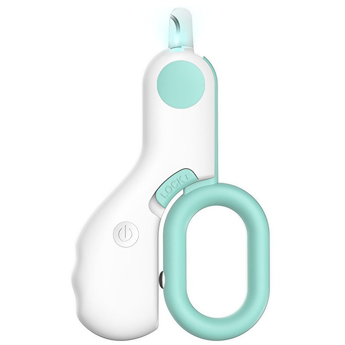 Coupe-griffes pour chat à lumière LED et verrou, bleu