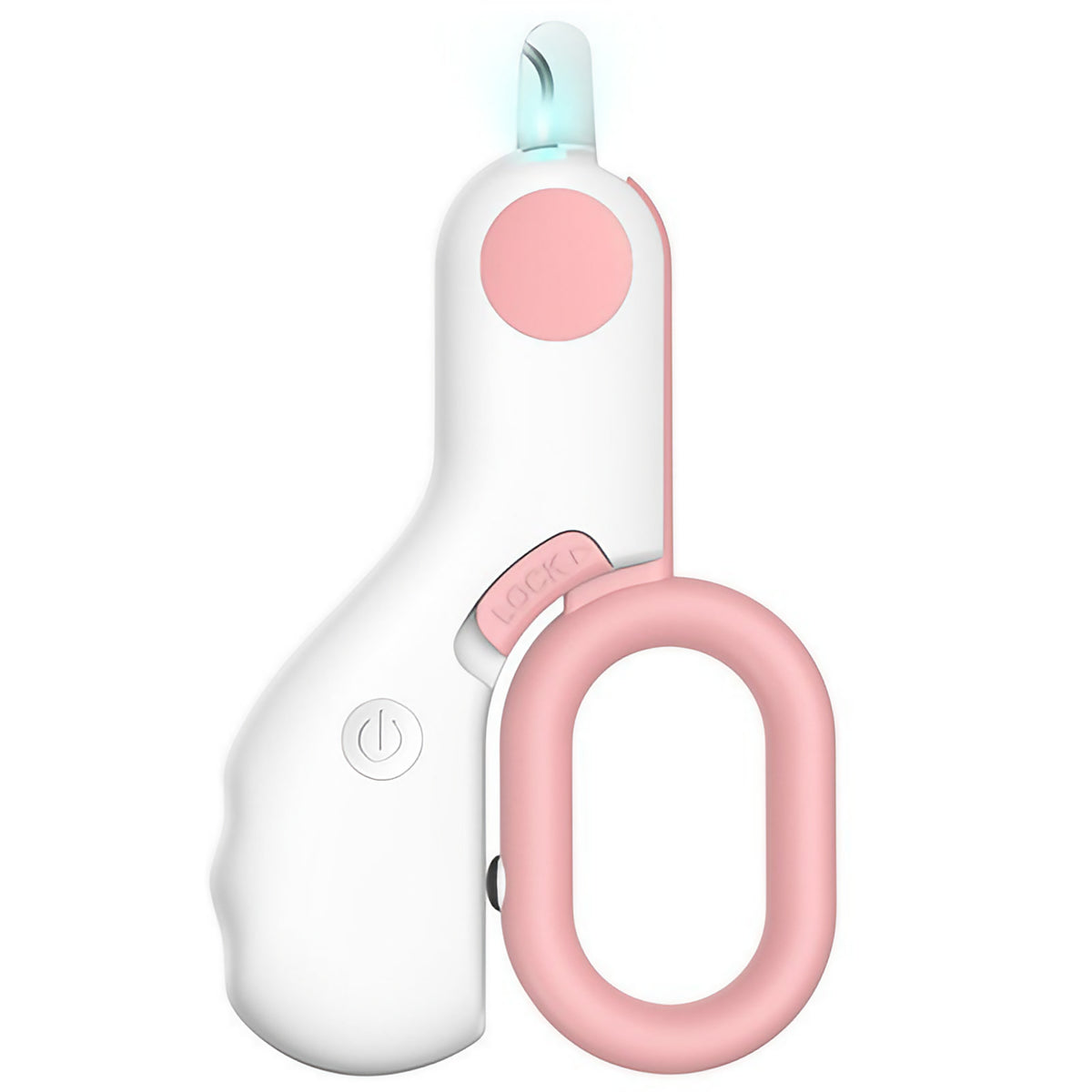 Coupe-griffes pour chat à lumière LED et verrou, rose