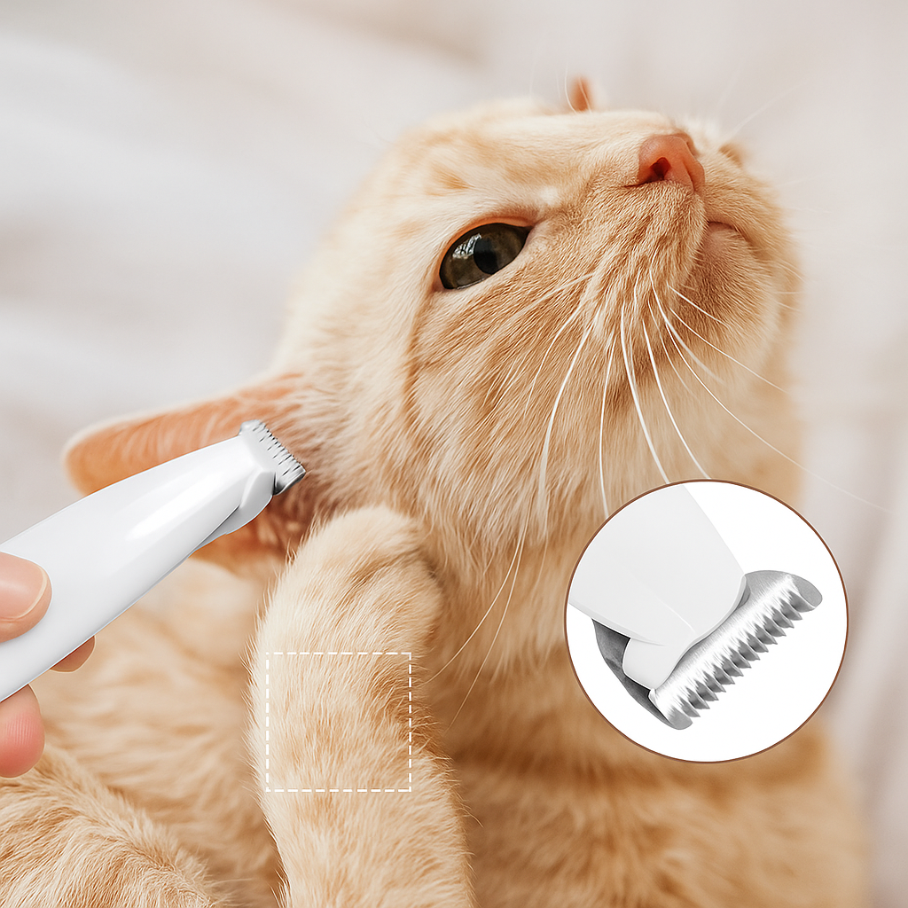 Tondeuse pattes et museau pour chien et chat, étanche, LED