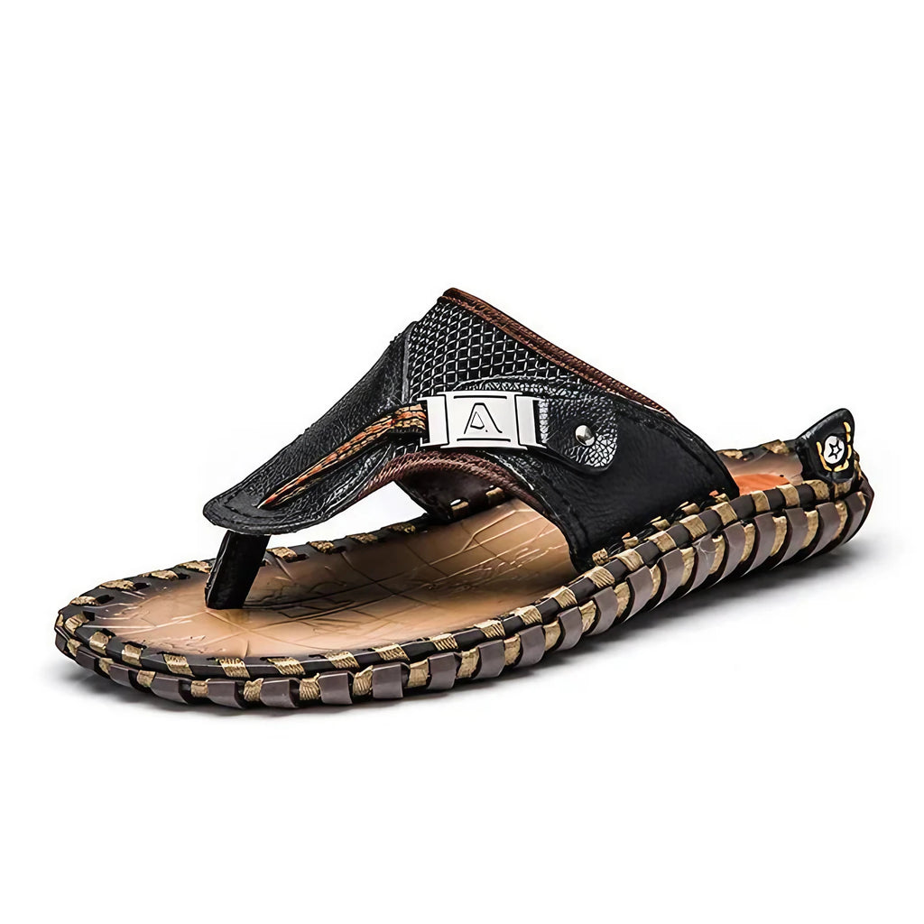 Tongs homme à semelle antidérapante, du 38 au 47, noir