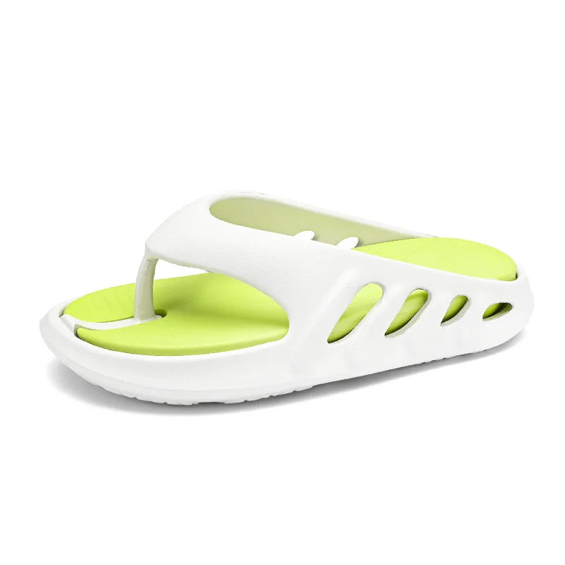 Tongs homme à semelle épaisse, antidérapantes, trois coloris, vert