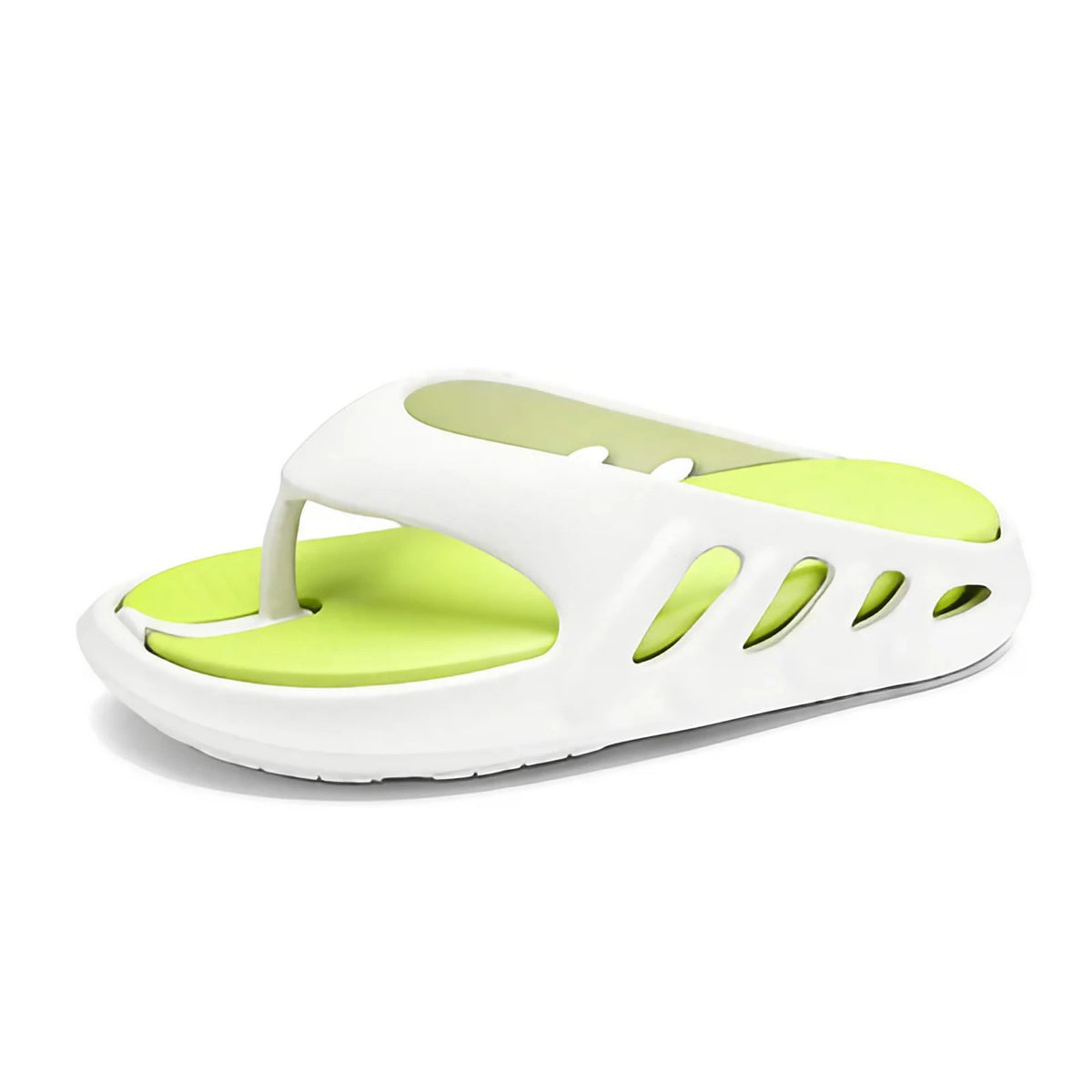 Tongs homme à semelle épaisse, antidérapantes, trois coloris, vert