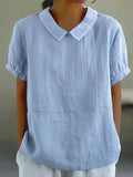 Top d'été femme léger, six coloris, du S au 3XL, bleu