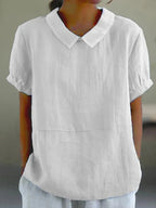 Top d'été femme léger, six coloris, du S au 3XL, blanc