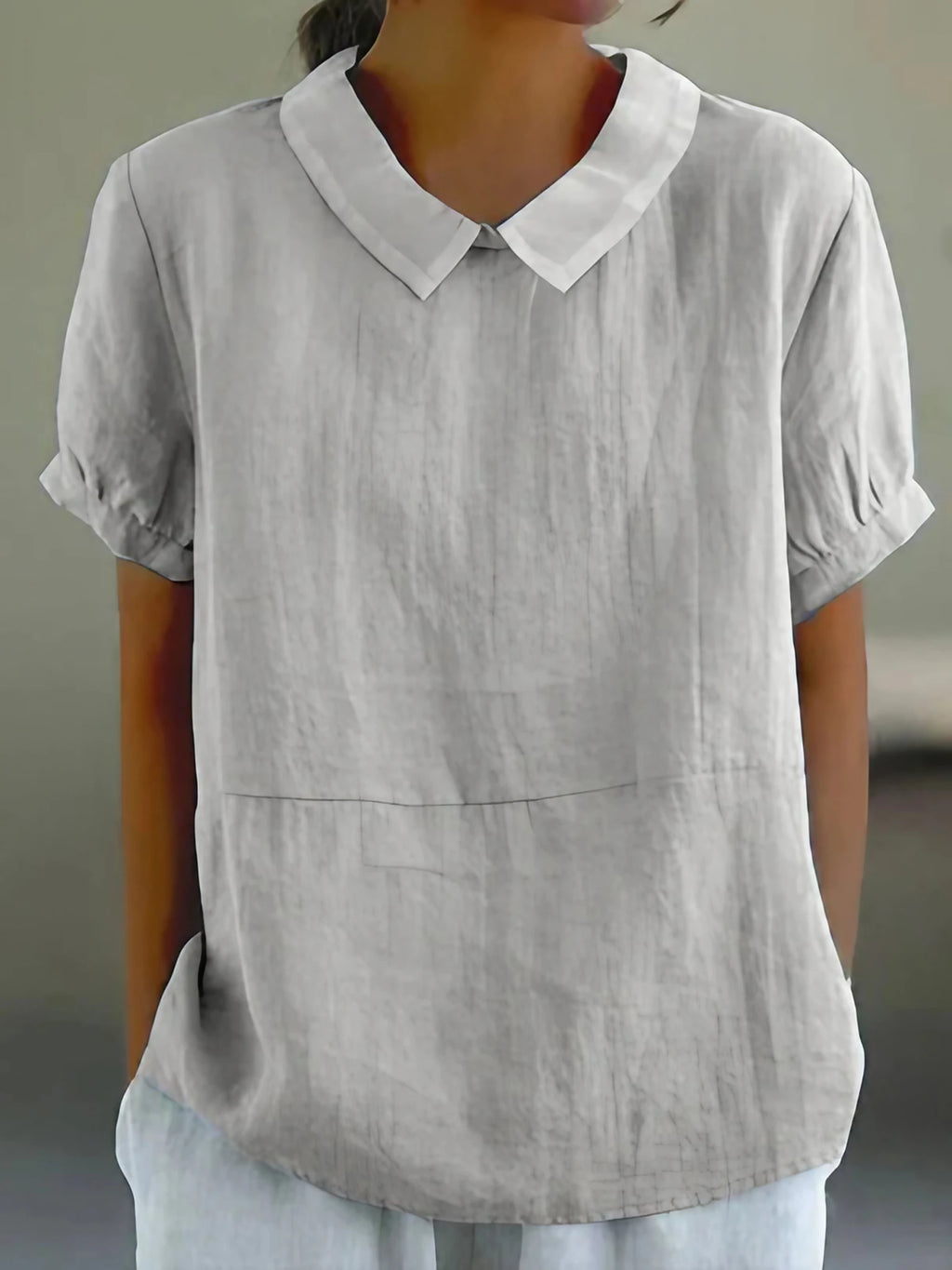 Top d'été femme léger, six coloris, du S au 3XL, gris clair