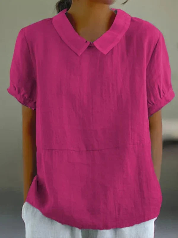 Top d'été femme léger, six coloris, du S au 3XL, rose foncé