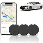 Mini traceur pour clés, sac et voiture, lot de 3, noir