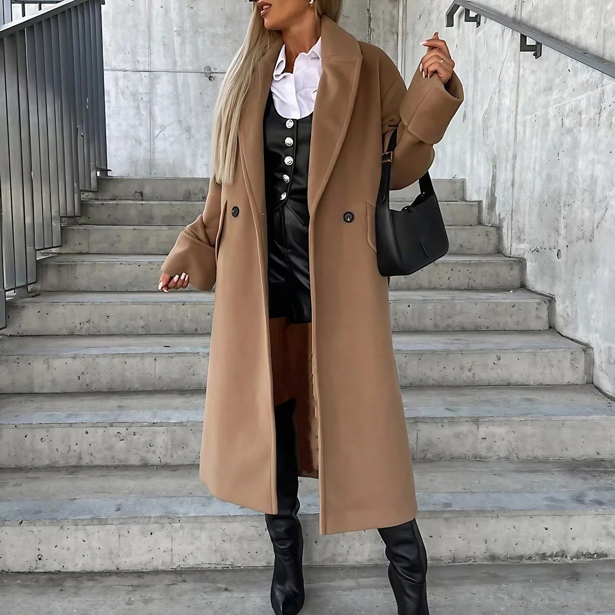 Trench femme coupe classique, six coloris, du S au 2XL, beige