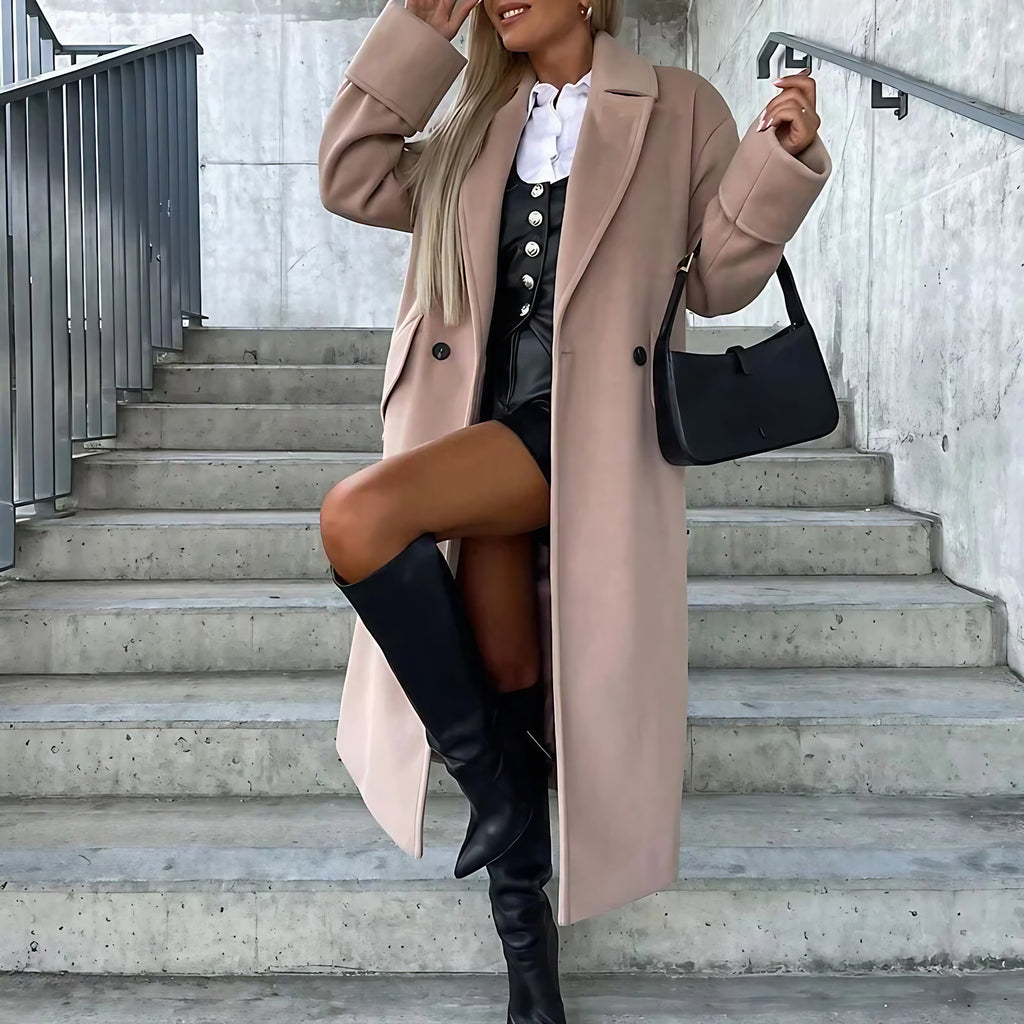 Trench femme coupe classique, six coloris, du S au 2XL, beige clair