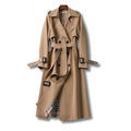 Trench femme déperlant, taille et poignets réglables, XS au 3XL, marron
