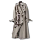 Trench femme déperlant, taille et poignets réglables, XS au 3XL, beige