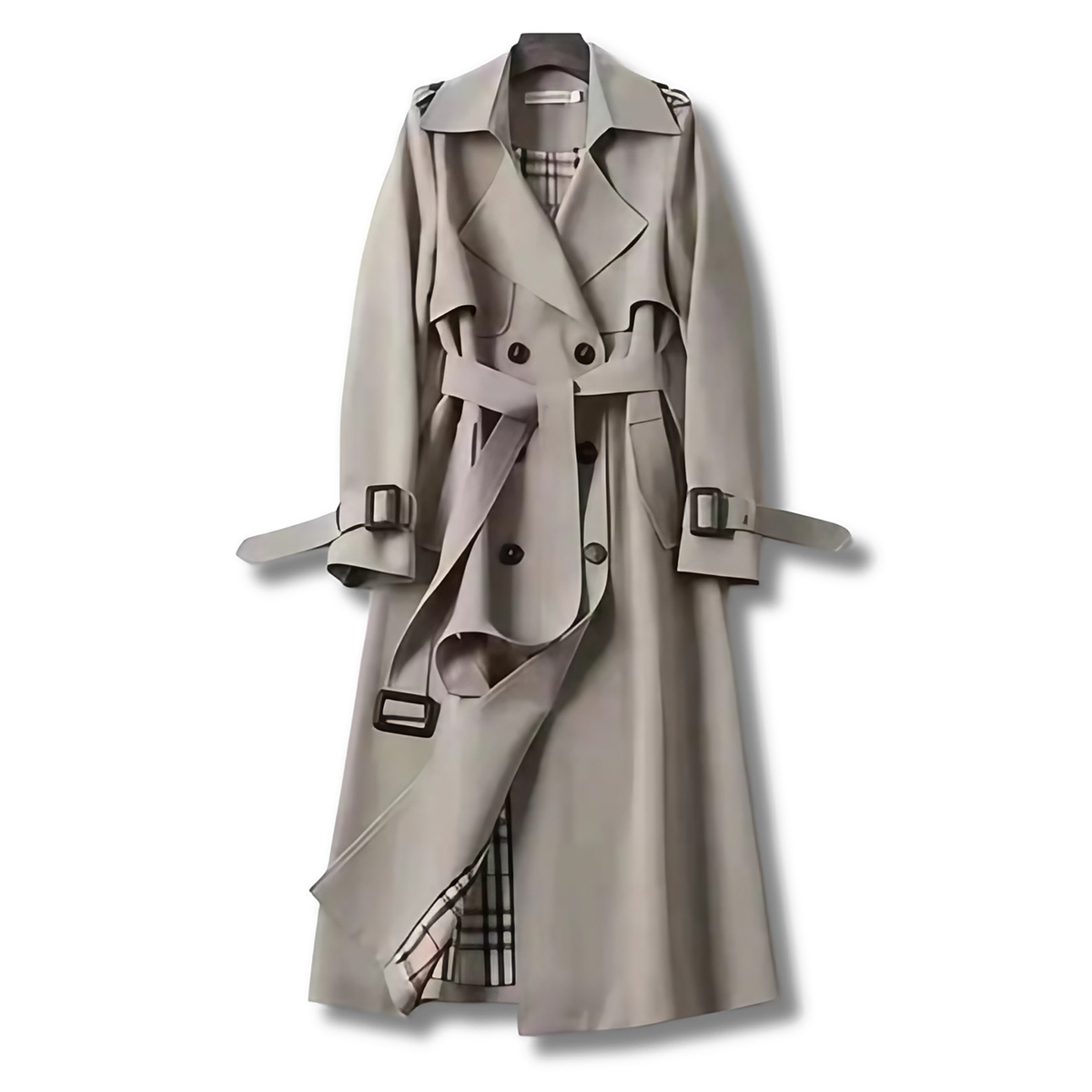 Trench femme déperlant, taille et poignets réglables, XS au 3XL, beige