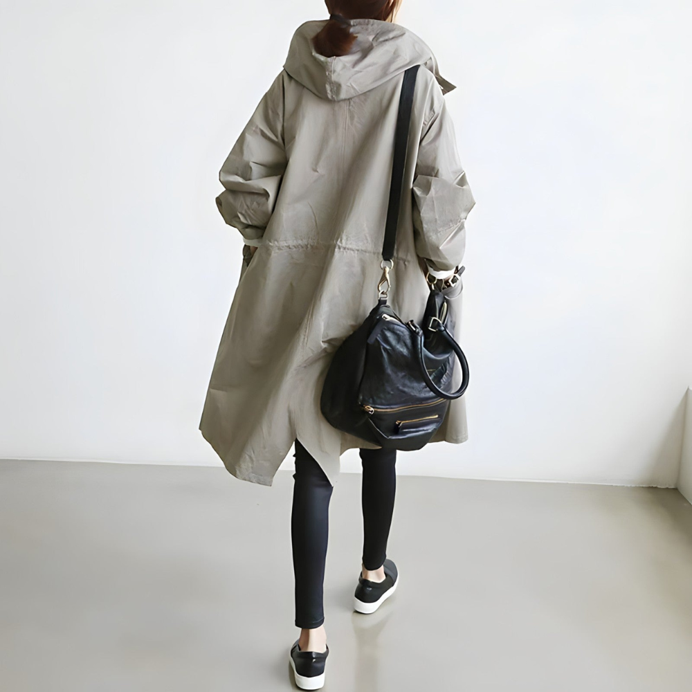 Trench femme ceinturé et boutonné, sept coloris, du S au 3XL