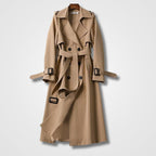 Trench imperméable femme coupe ajustée, quatre coloris, S au 4XL, brun