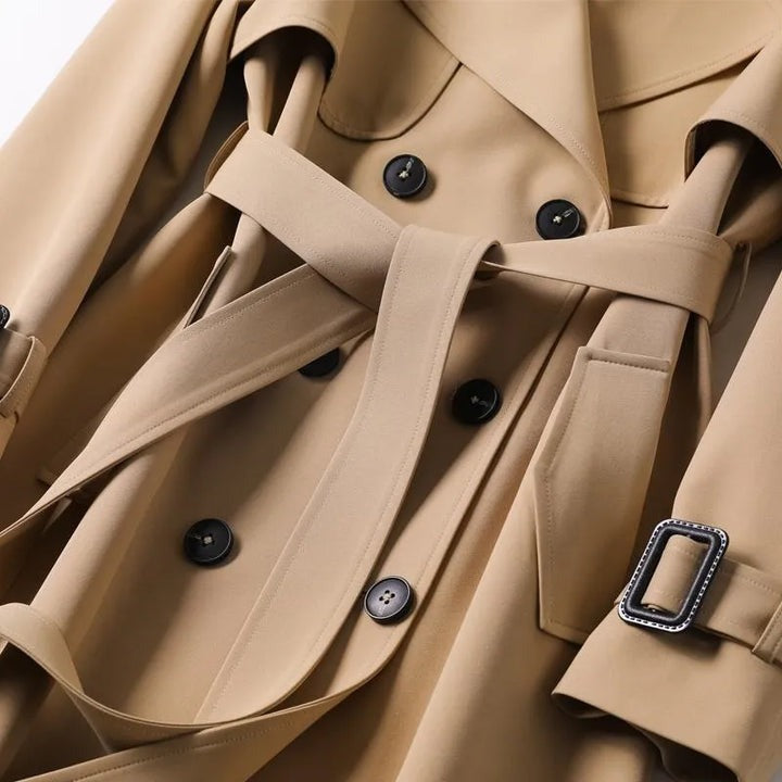 Trench imperméable femme coupe ajustée, quatre coloris, S au 4XL