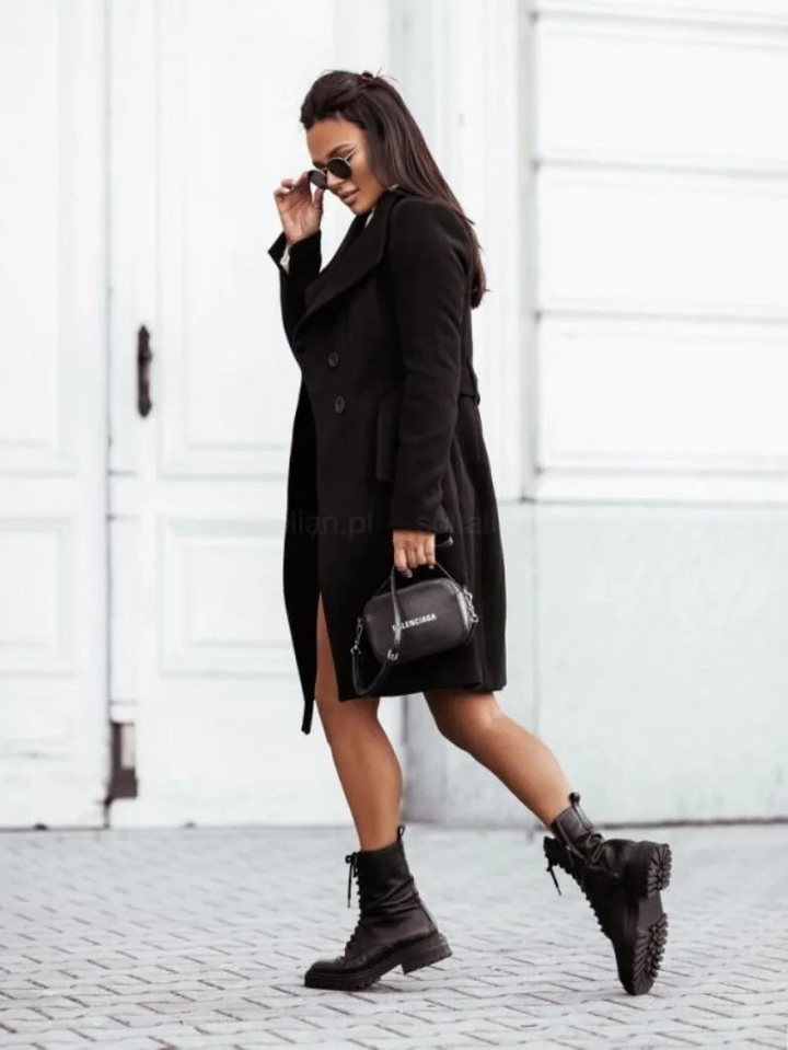 Trench-coat femme coupe ajustée, kaki, noir ou gris