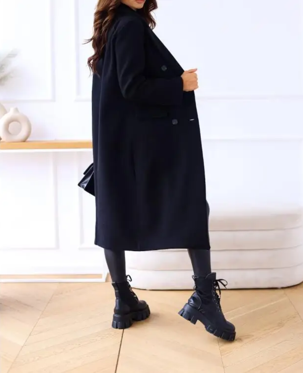 Trench long femme ajusté à ceinture, cinq coloris, S au 5XL