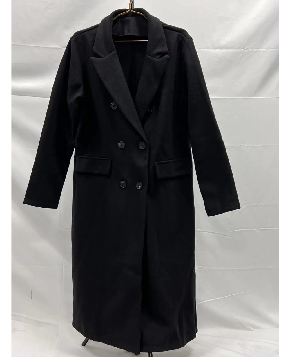 Trench long femme ajusté à ceinture, cinq coloris, S au 5XL