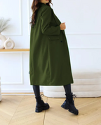 Trench long femme ajusté à ceinture, cinq coloris, S au 5XL