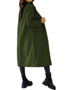 Trench long femme ajusté à ceinture, cinq coloris, S au 5XL