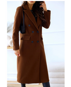 Trench long femme ajusté à ceinture, cinq coloris, S au 5XL