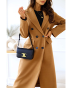 Trench long femme ajusté à ceinture, cinq coloris, S au 5XL, kaki