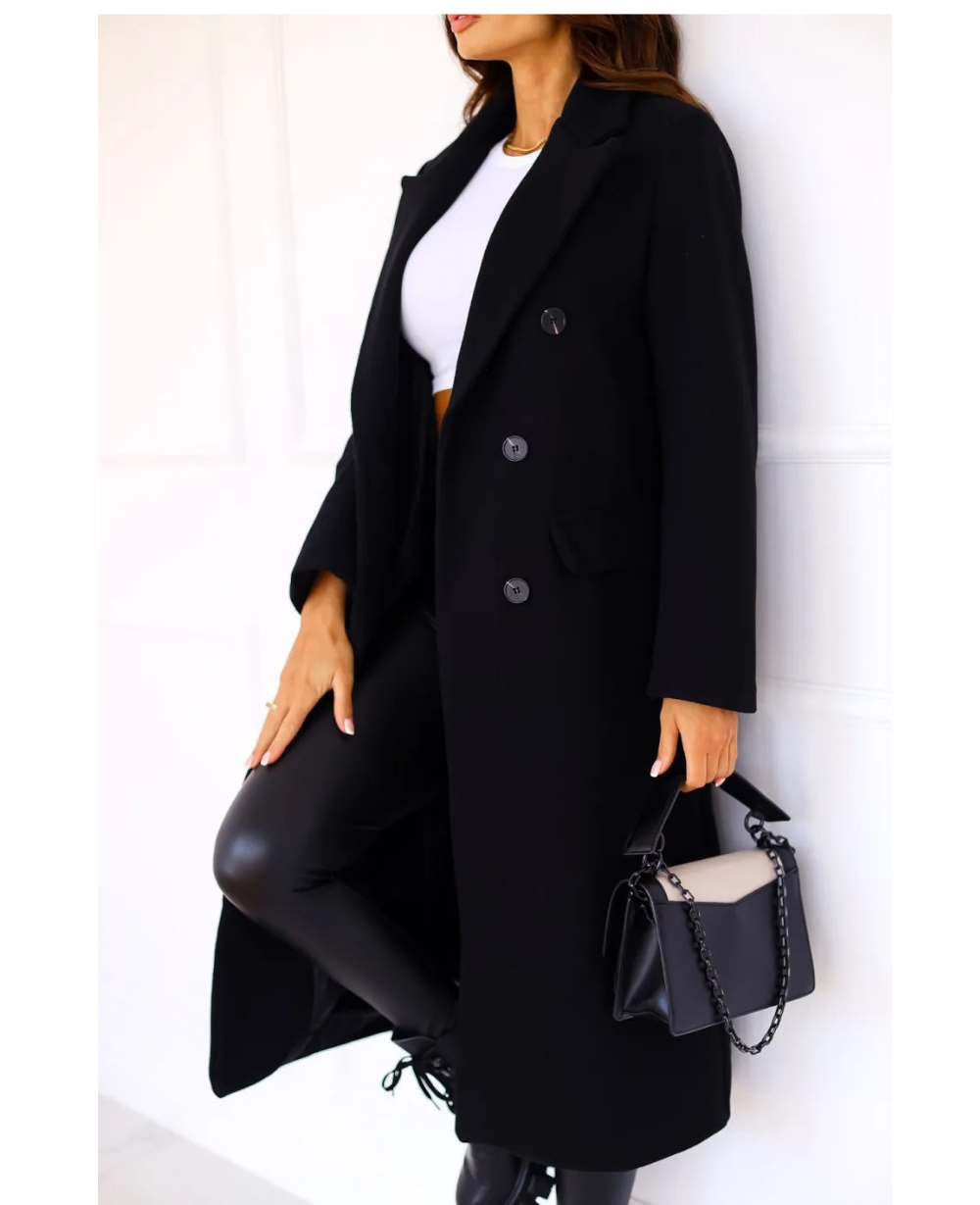Trench long femme ajusté à ceinture, cinq coloris, S au 5XL