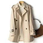 Trench femme long, coupe fluide, cinq coloris, du XS au 3XL, kaki