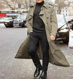 Trench homme imperméable, noir ou vert, du S au 3XL