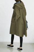 Trench femme imperméable et coupe-vent, neuf coloris, vert
