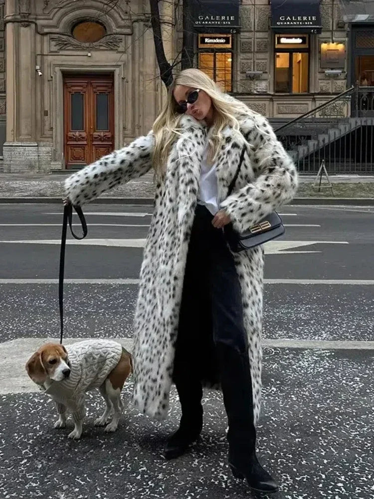Trench femme à imprimé léopard avec capuche, du S au XL