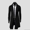 Trench homme ceinturé, coupe ajustée, quatre coloris, noir
