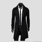 Trench homme ceinturé, coupe ajustée, quatre coloris, noir