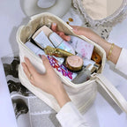 Trousse de toilette voyage femme en similicuir, 25 cm, quatre coloris