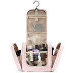 Trousse de toilette femme en similicuir, crochet de suspension